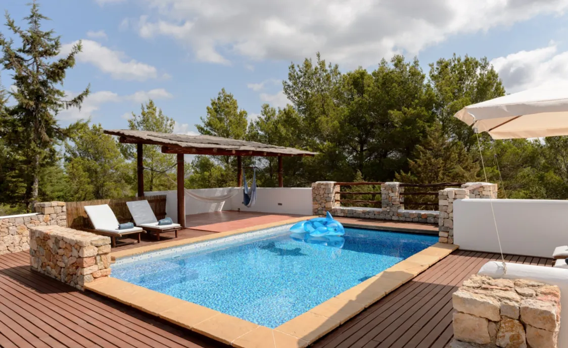 Finca Ibiza für 9 Personen in exklusiver Lage mit Pool