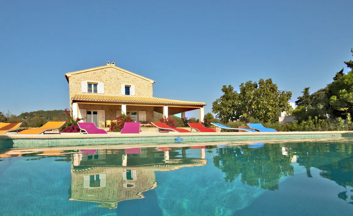 Modernes Ferienhaus mit Pool und Garten in der Nähe von Inca, im Herzen von Mallorca