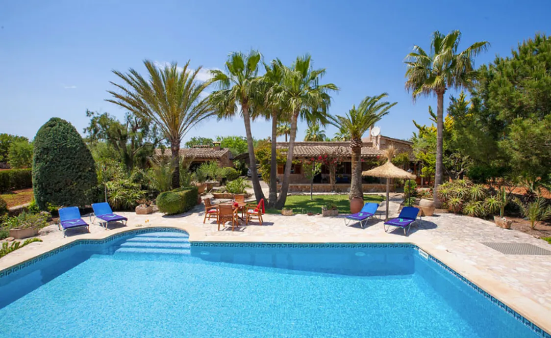 Ferienhaus für 4 Personen mit Pool in Cala Sa Nau, unweit vom Strand