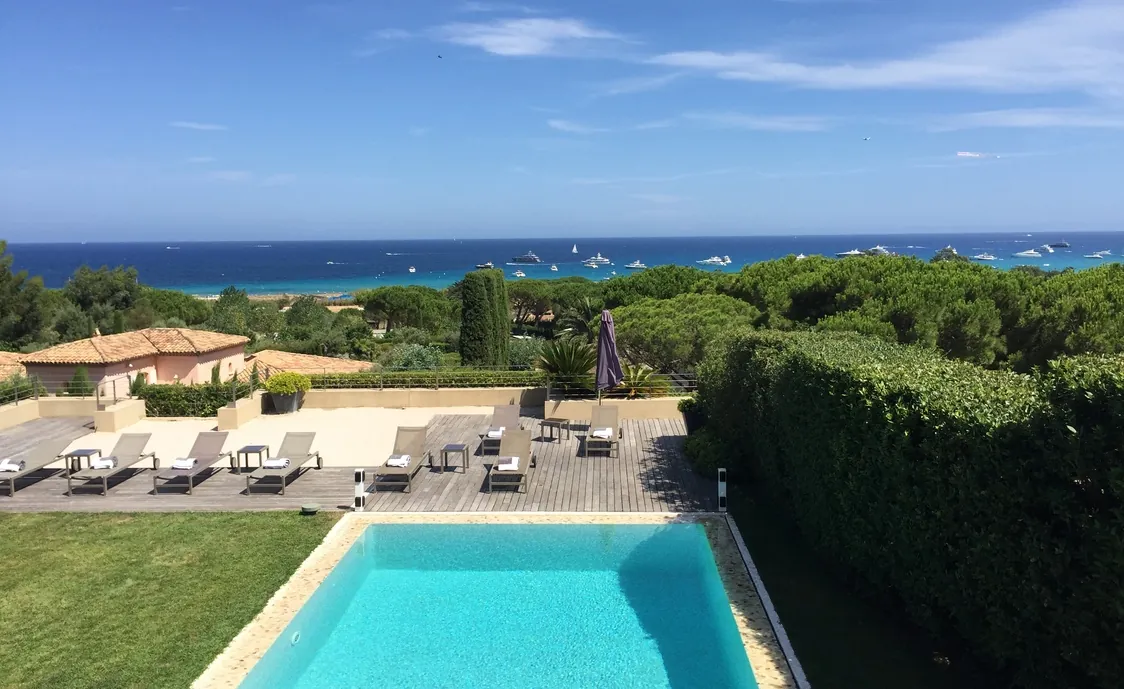 Luxus Villa in Saint- Tropez mit Meerblick für Gruppen