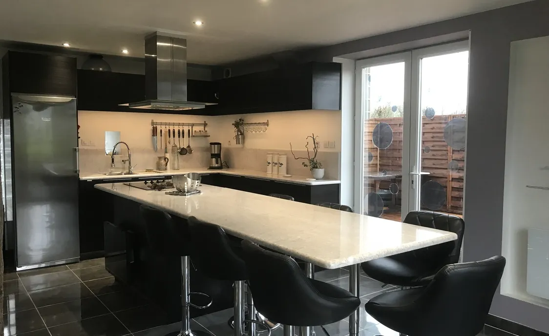 Ferienhaus mit Garten für 6 – 11 Personen in der Nähe vom Mont-Saint-Michel, in der Bretagne