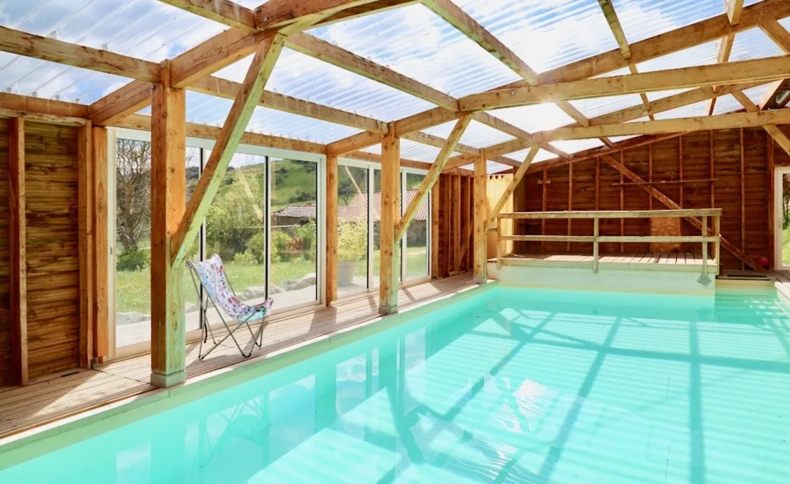 Ferienhaus mit beheiztem Pool